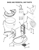 Base and pedestal unit parts