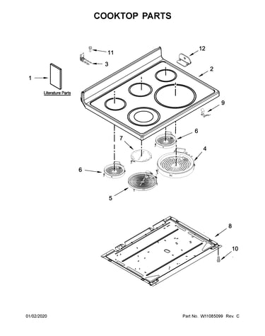 Cooktop parts