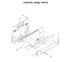 Maytag MER8800FW0 control panel parts diagram