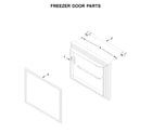 Maytag MBF2258FEZ04 freezer door parts diagram