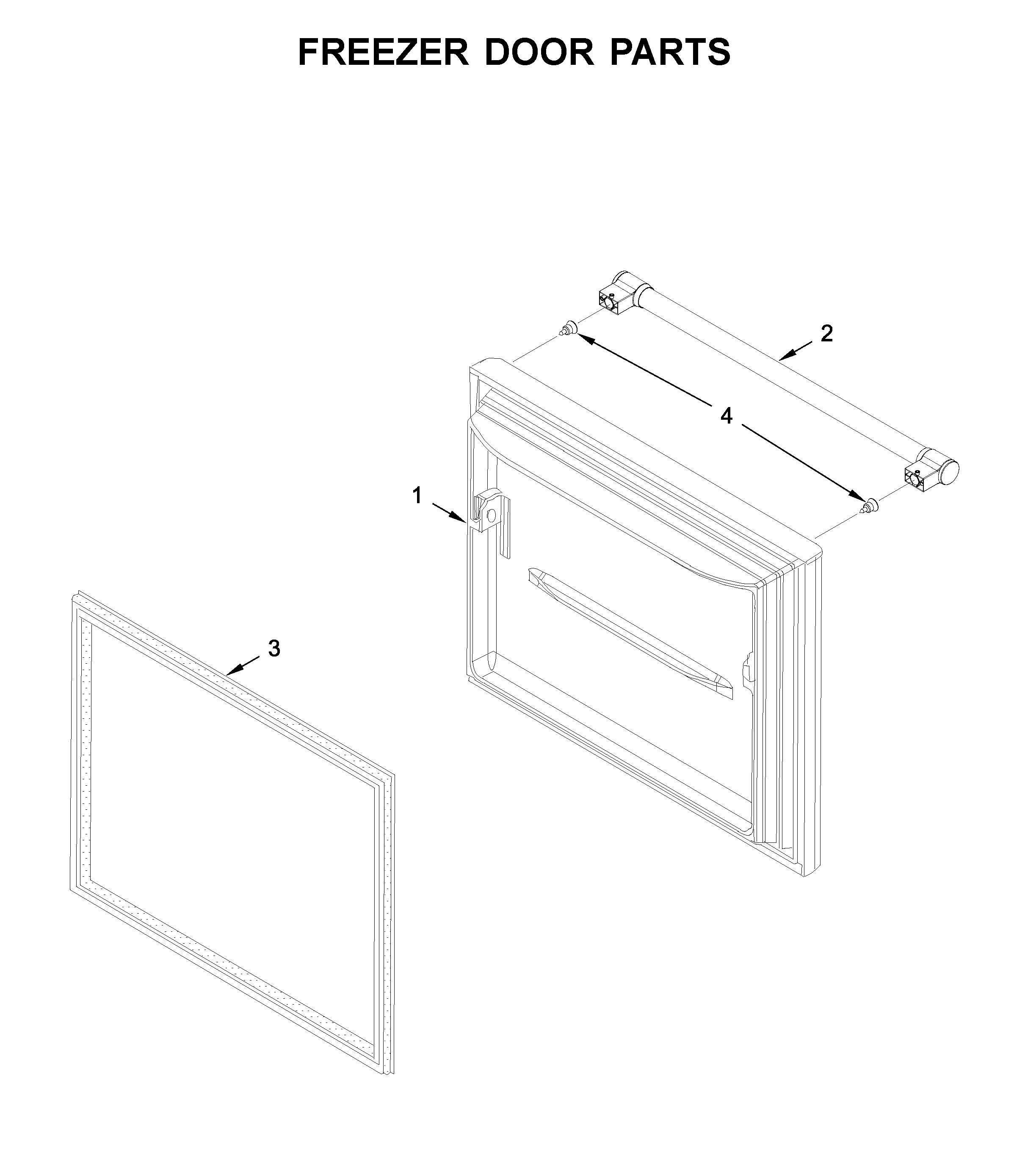 Freezer door parts
