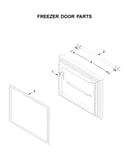 Freezer door parts