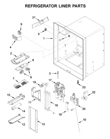 Refrigerator liner parts