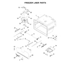 Maytag MFI2269FRZ05 freezer liner parts diagram
