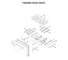 Maytag MFI2269FRZ05 freezer door parts diagram
