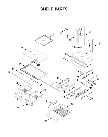 Shelf parts