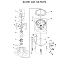 Maytag MVWP576KW0 basket and tub parts diagram