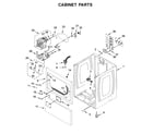 Maytag MEDP576KW0 cabinet parts diagram