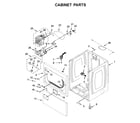 Maytag MGDP576KW0 cabinet parts diagram