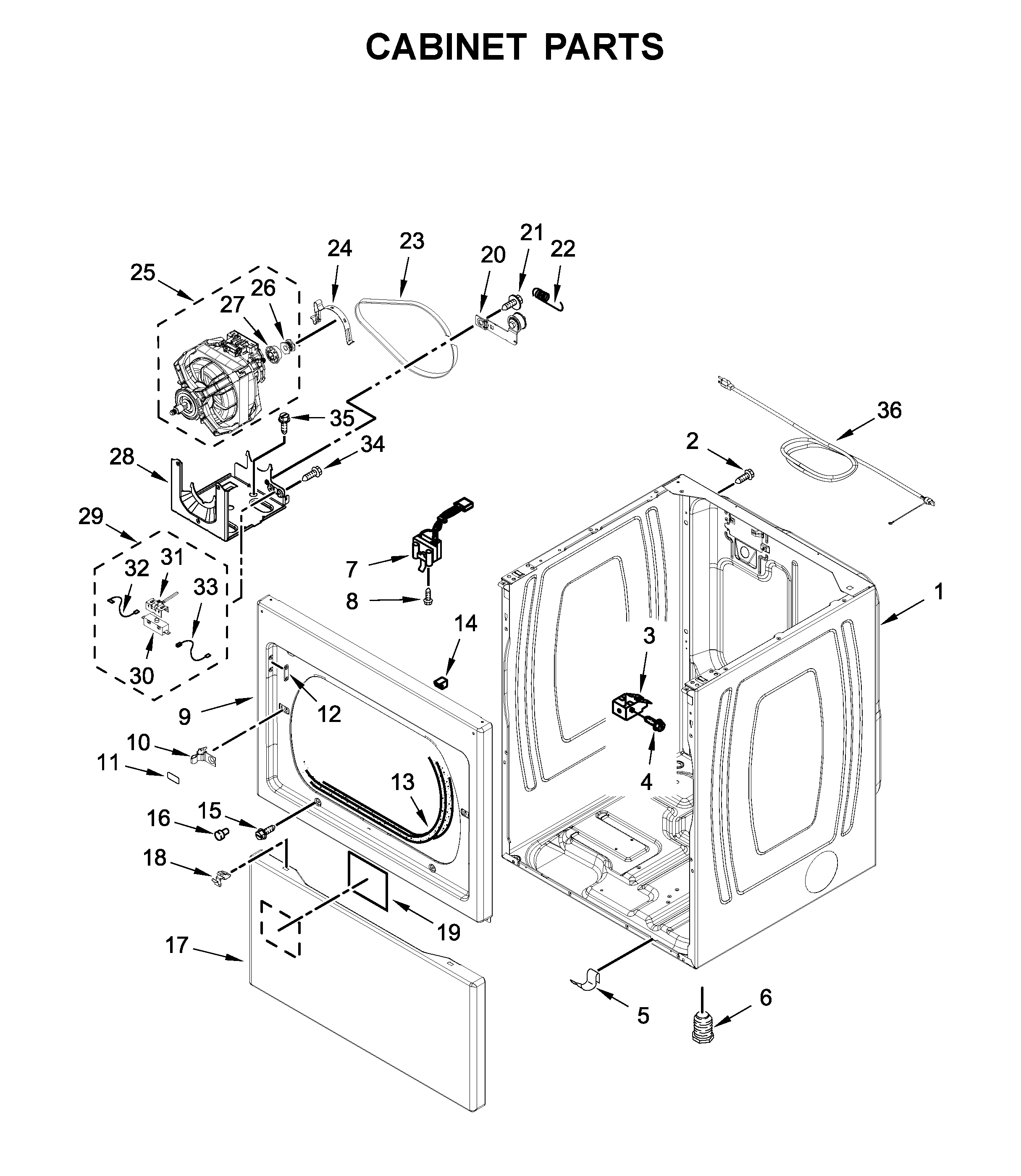 Cabinet parts