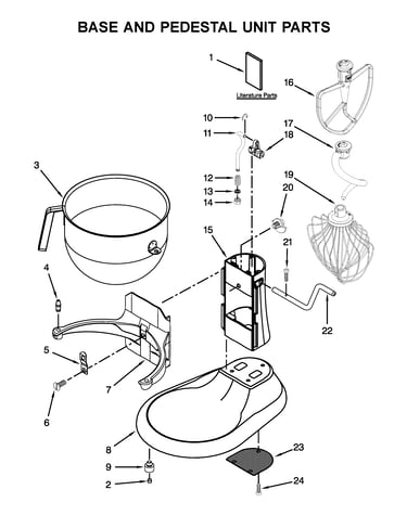 Base and pedestal unit parts
