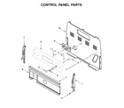 Whirlpool YWFE515S0JS0 control panel parts diagram