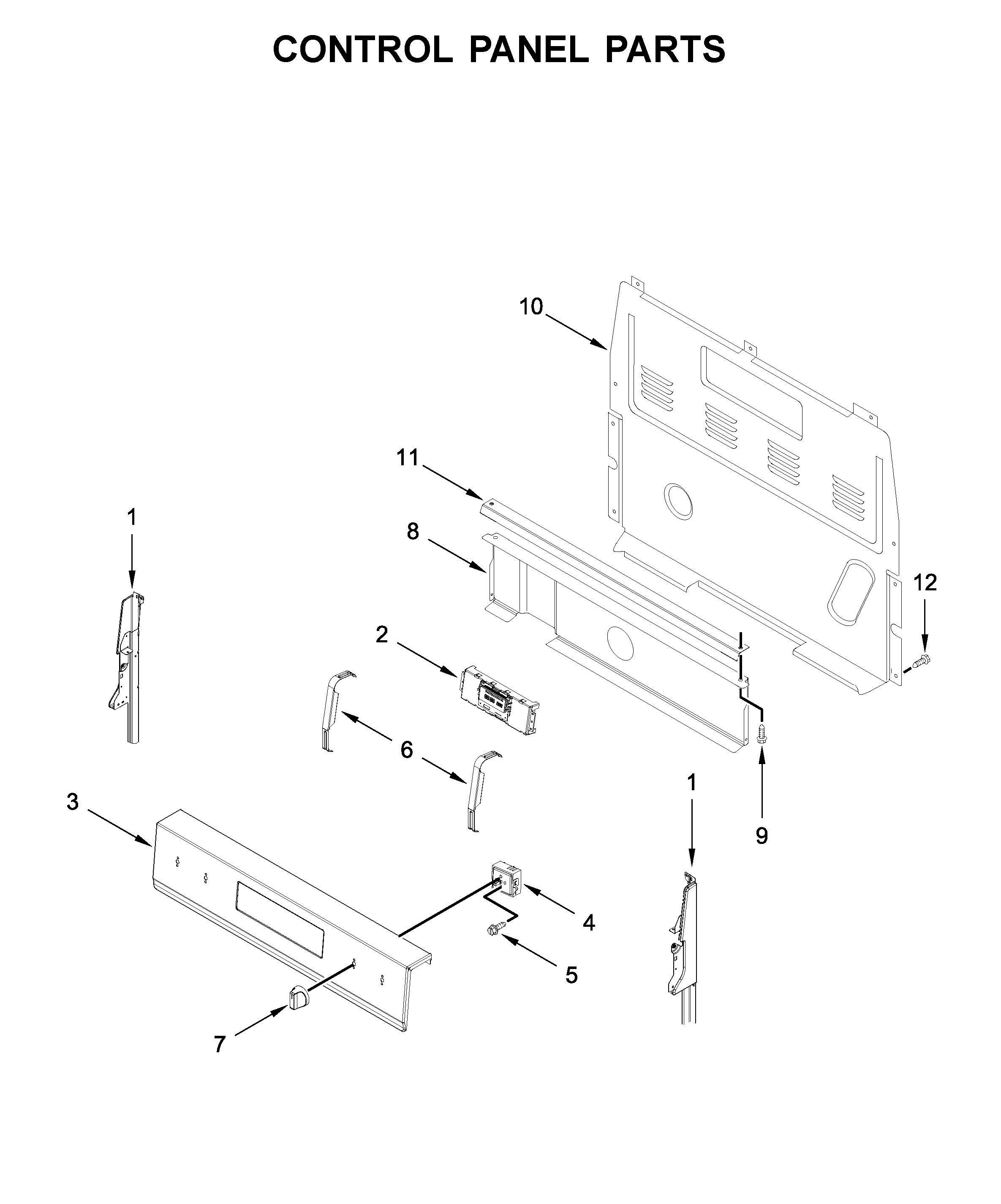 Control panel parts