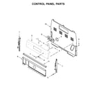 Whirlpool YWFE505W0JW0 control panel parts diagram