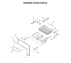 Whirlpool WRX735SDHB02 freezer door parts diagram