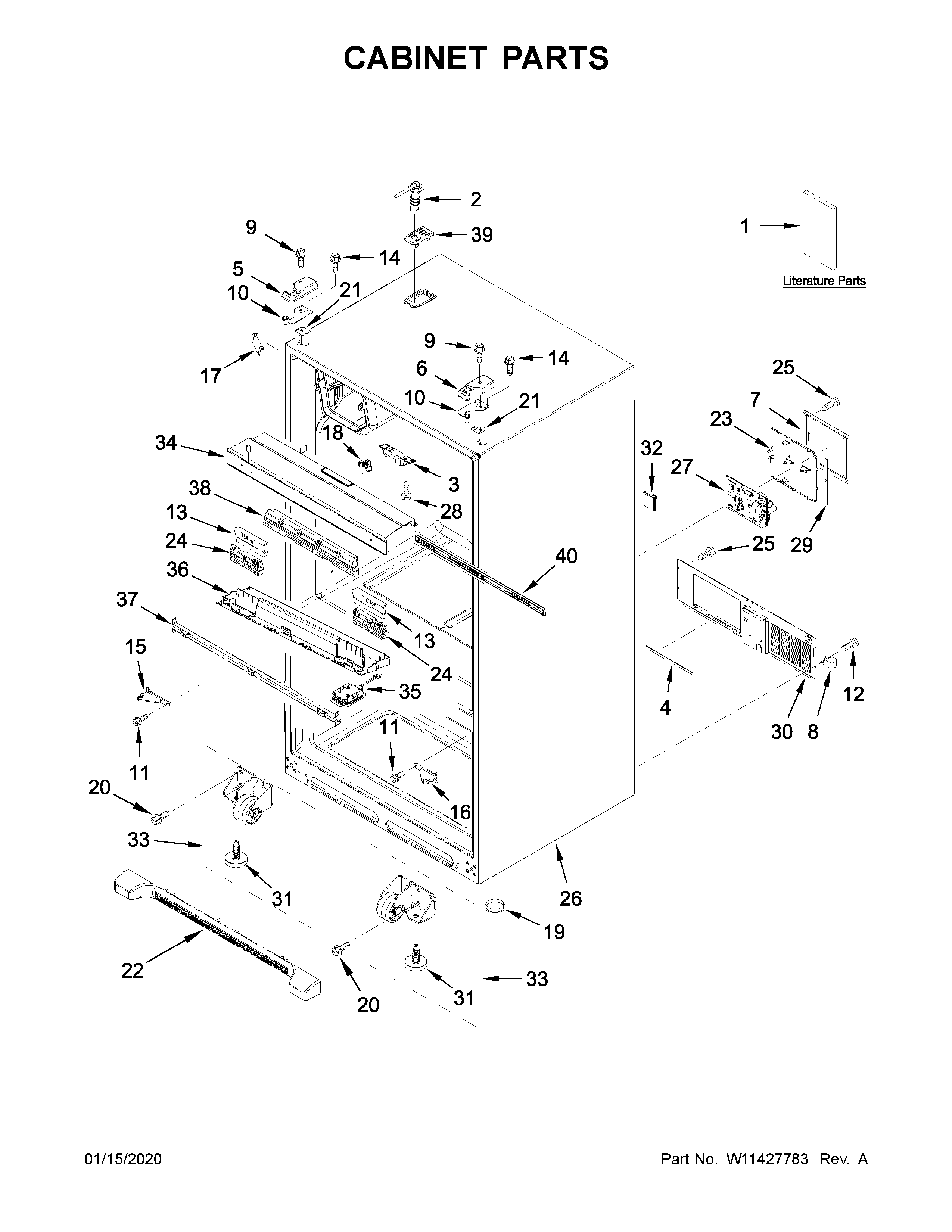 Cabinet parts