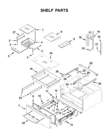Shelf parts