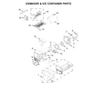 Whirlpool WRX735SDHZ03 icemaker & ice container parts diagram