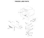 KitchenAid KRFF507HPS01 freezer liner parts diagram