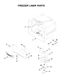 Freezer liner parts