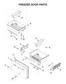 Freezer door parts