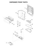 Dispenser front parts