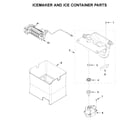 KitchenAid KRFF507HPS01 icemaker & ice container parts diagram