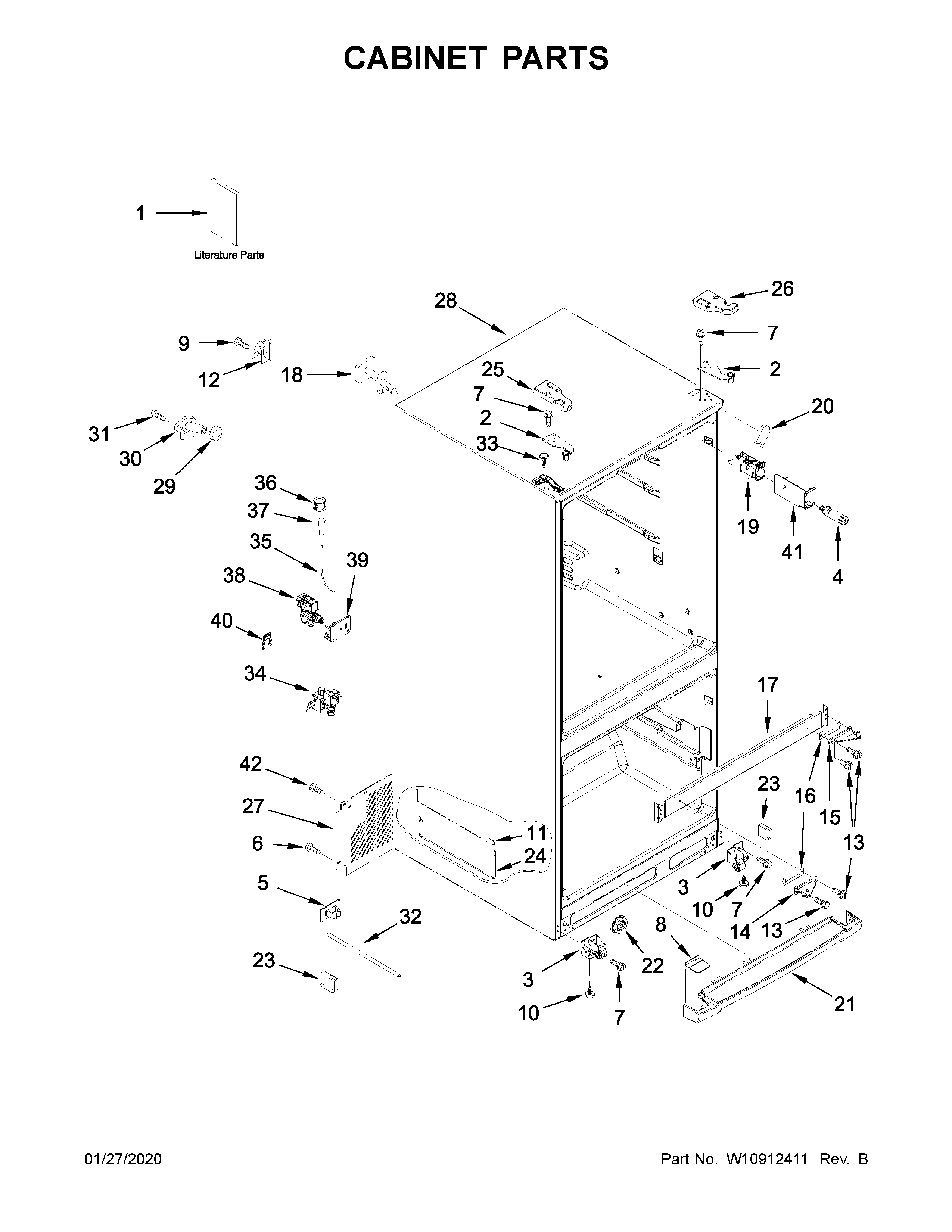 Cabinet parts