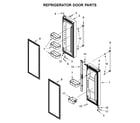 Maytag MFW2055FRZ00 refrigerator door parts diagram
