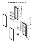Refrigerator door parts