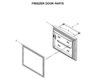Maytag MFW2055FRH00 freezer door parts diagram