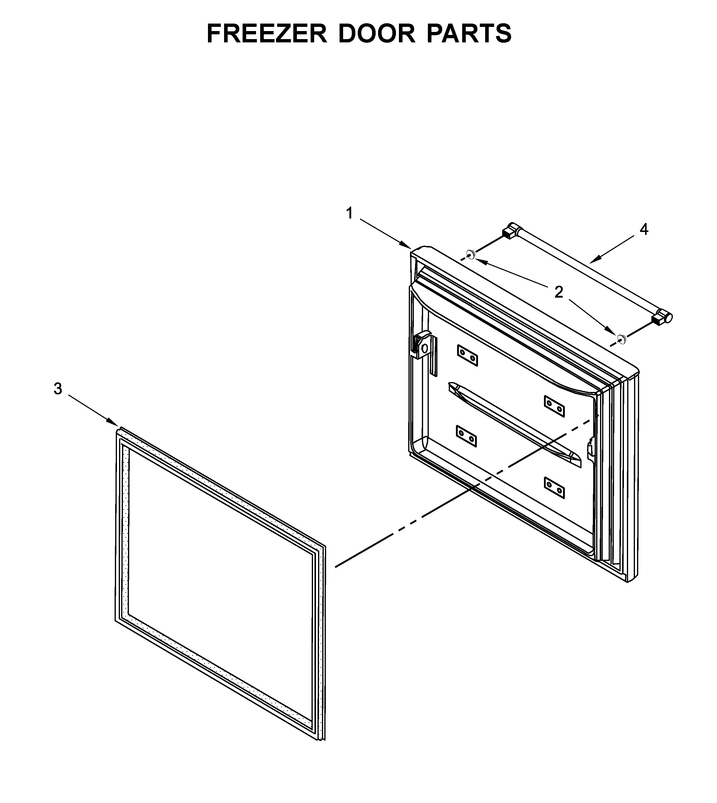 Freezer door parts