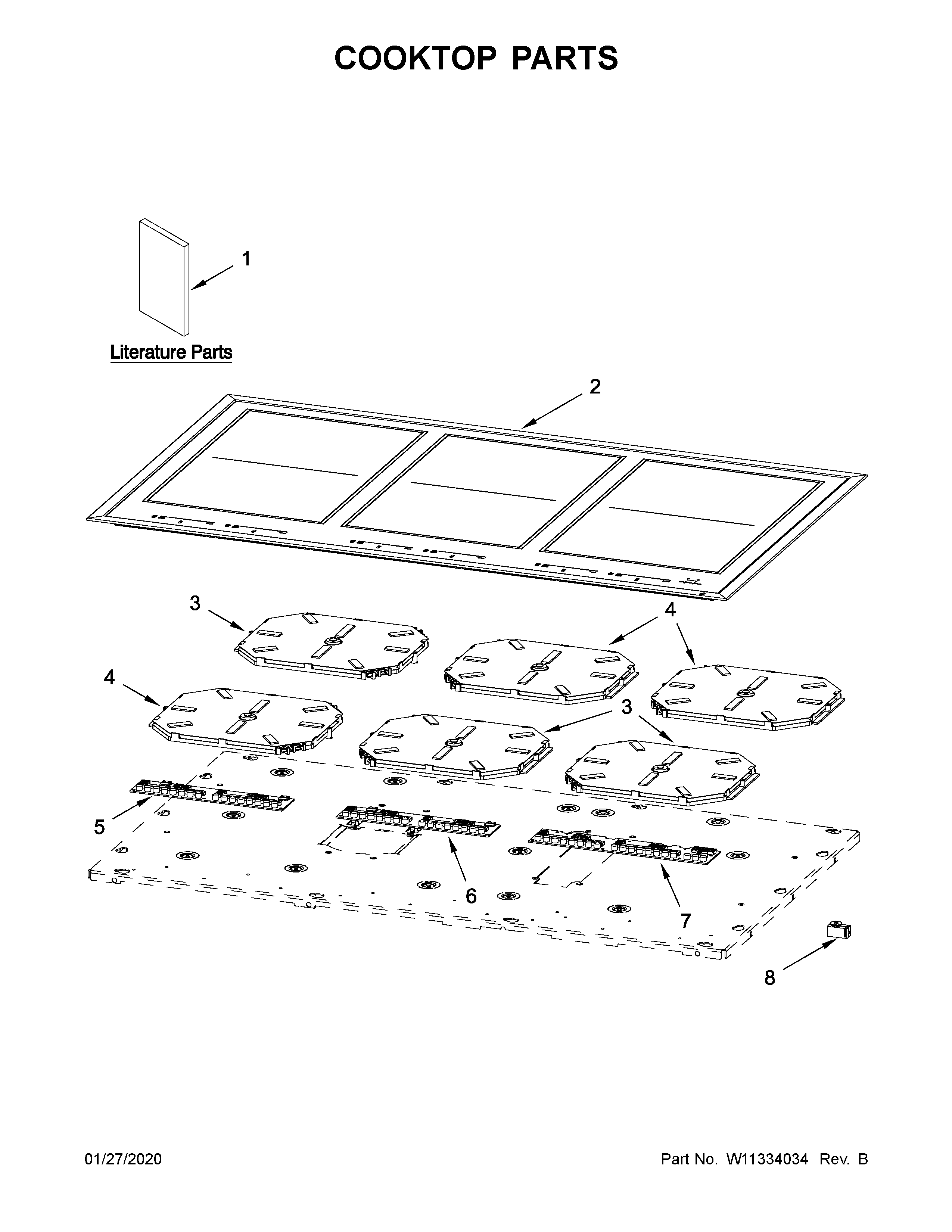 Cooktop parts