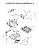 Evaporator, grid, and water parts