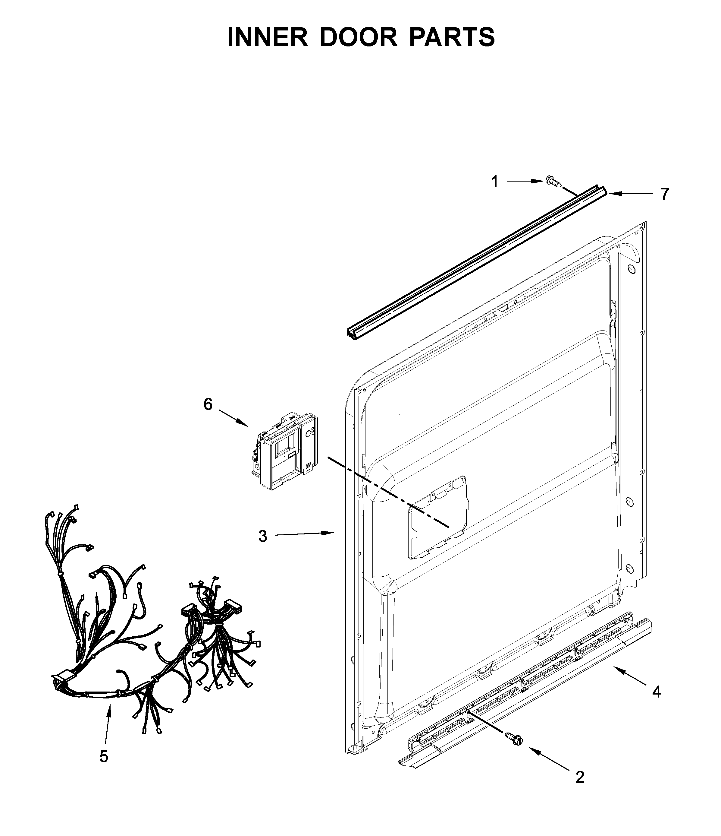 Inner door parts