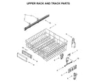 Maytag MDB7959SHZ1 upper rack and track parts diagram