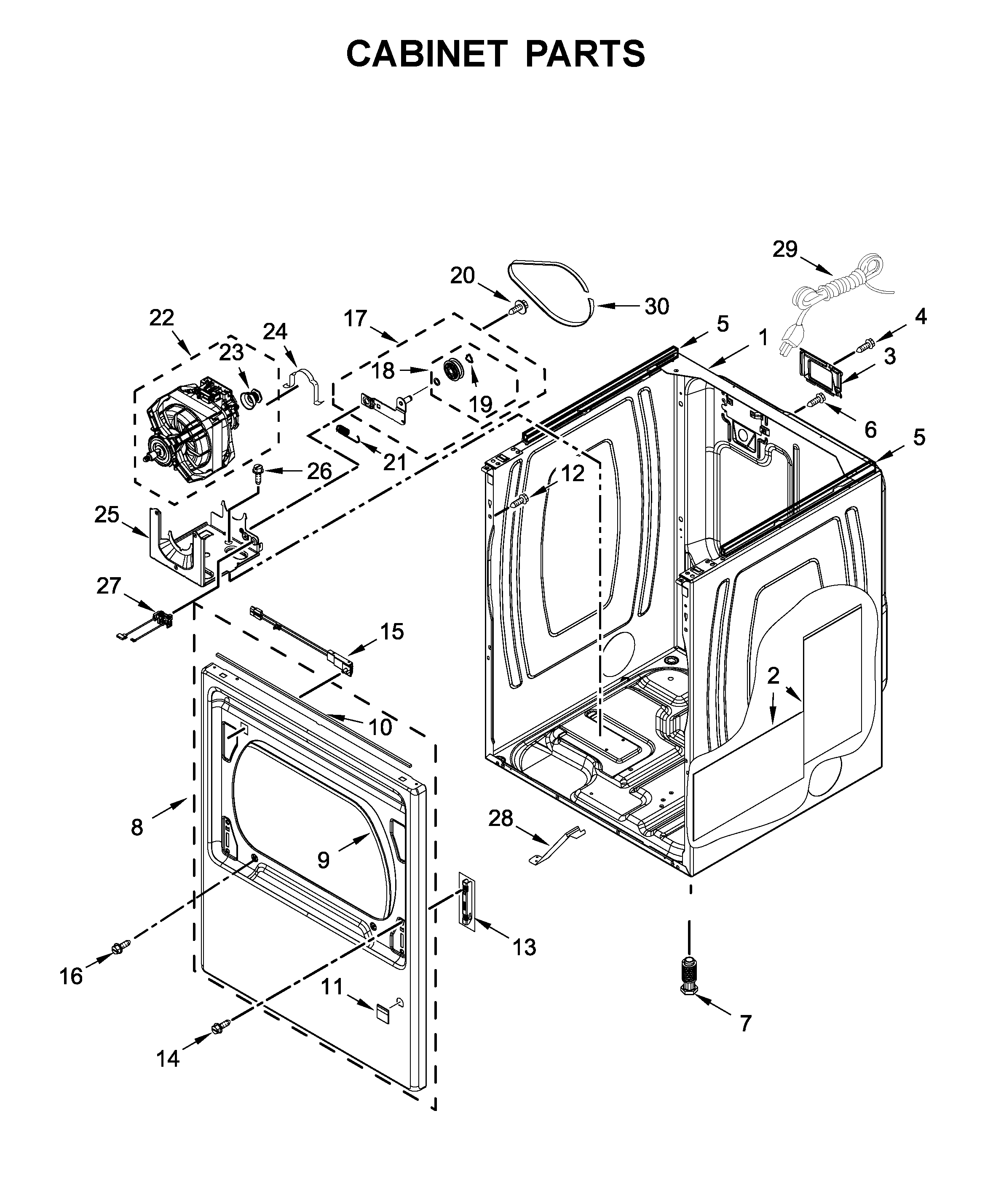 Cabinet parts