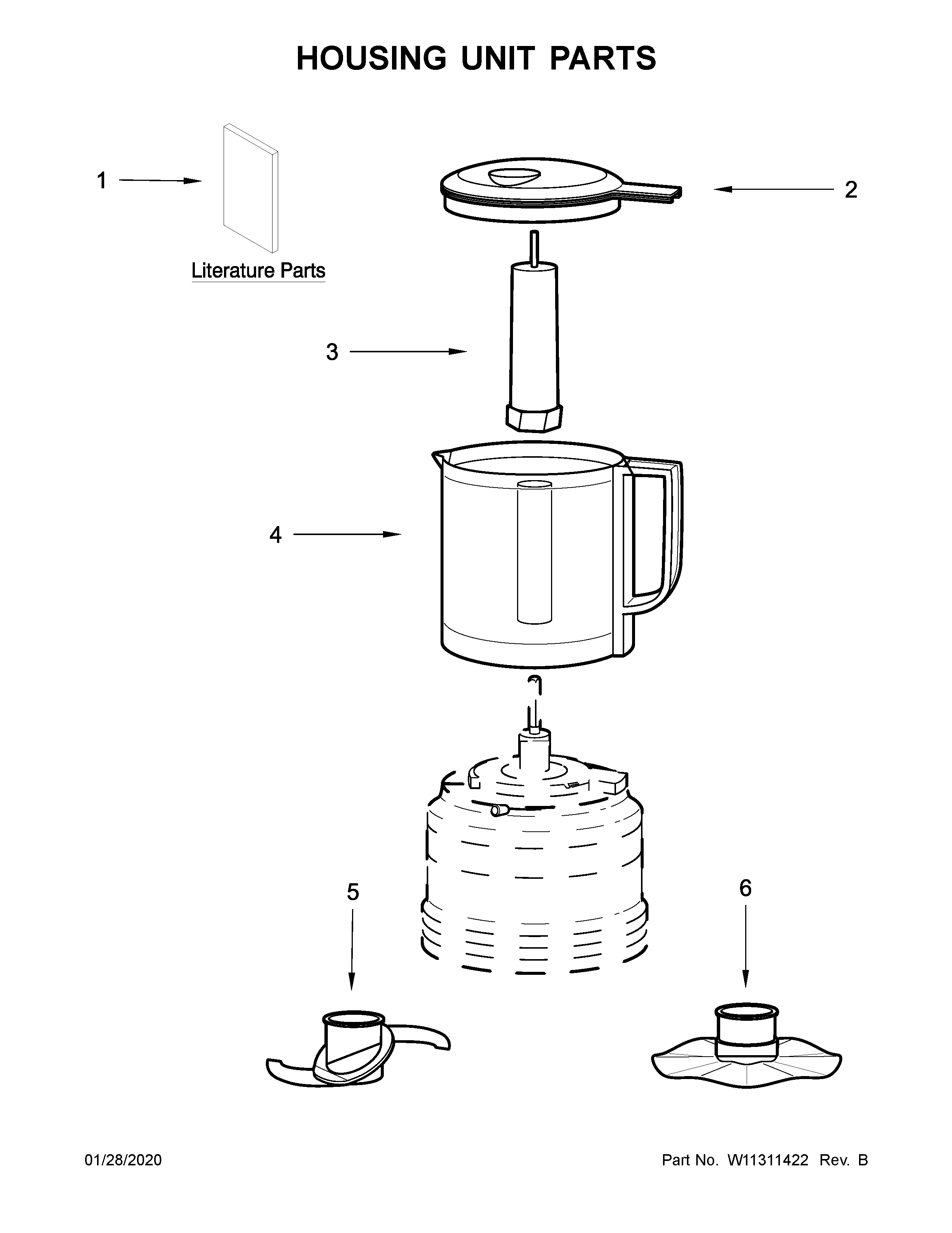 Housing unit parts