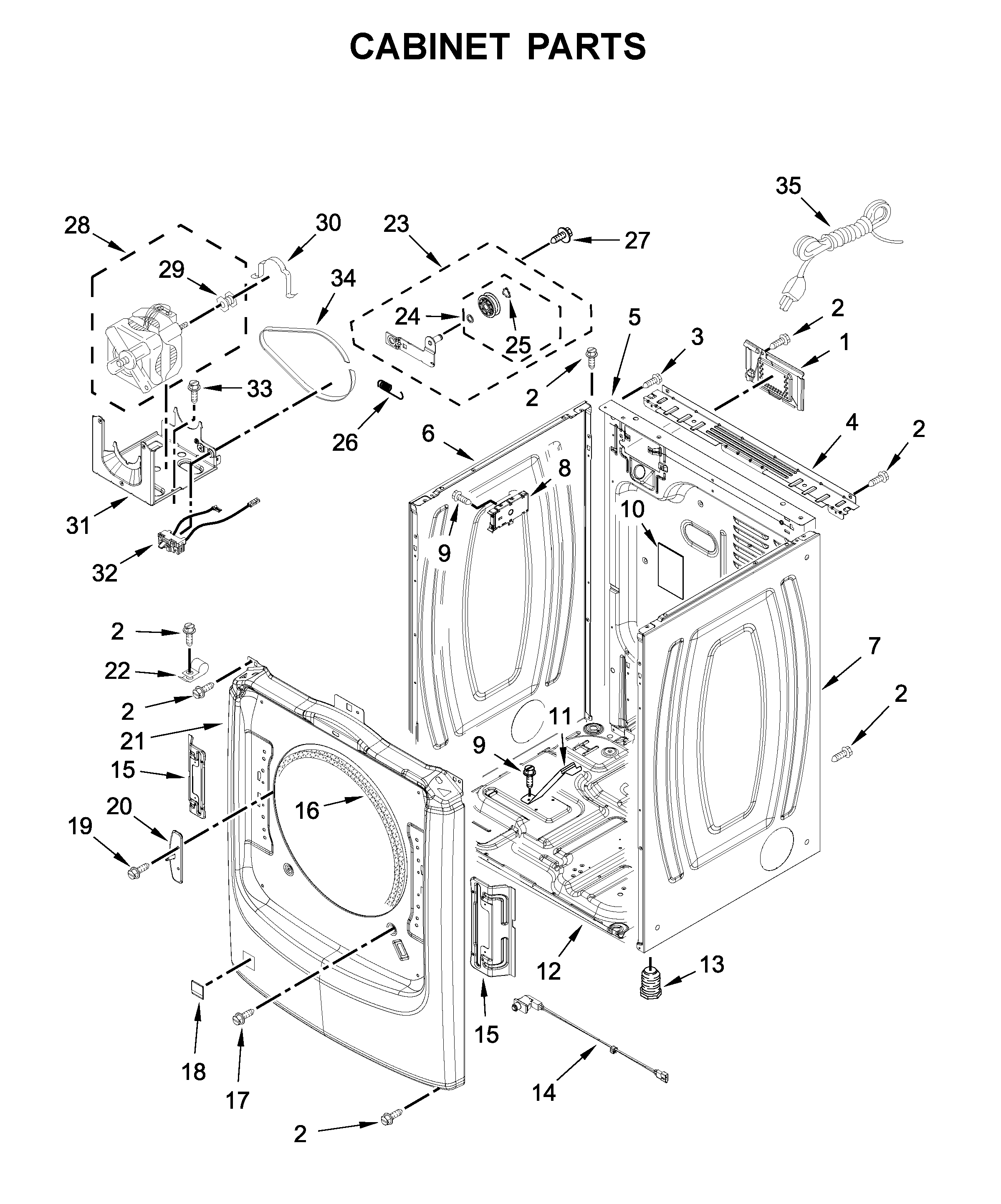 Cabinet parts