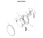 Whirlpool 8TWGD8620HW0 door parts diagram