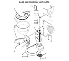 KitchenAid 5KSM7591XEOB0 base and pedestal unit parts diagram