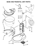 Base and pedestal unit parts