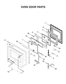 Oven door parts