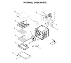 Jenn-Air JDRP436WP03 internal oven parts diagram