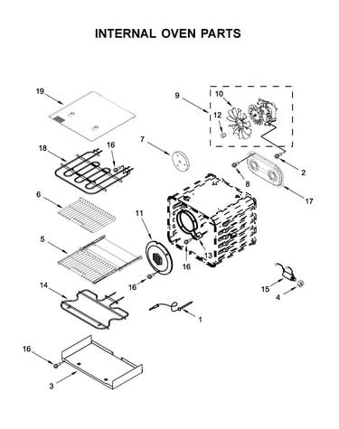 Internal oven parts