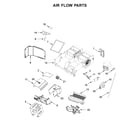 Jenn-Air JMV9196CS7 air flow parts diagram