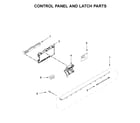 Maytag MDB7979SHZ1 control panel and latch parts diagram