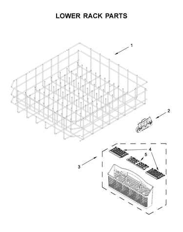 Lower rack parts
