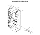Maytag MSS25N4MKZ00 refrigerator liner parts diagram