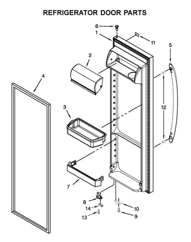 Refrigerator door parts